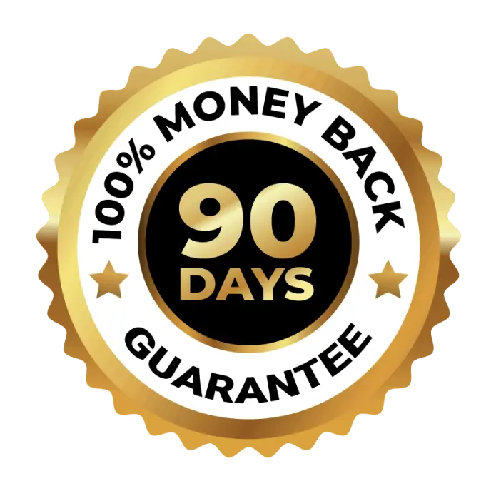 Axavive 90 day money back guarantee badge